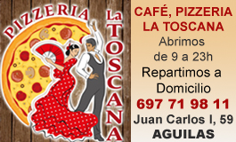 Caf&eacute; Pizer&iacute;a La Toscana Aguilas